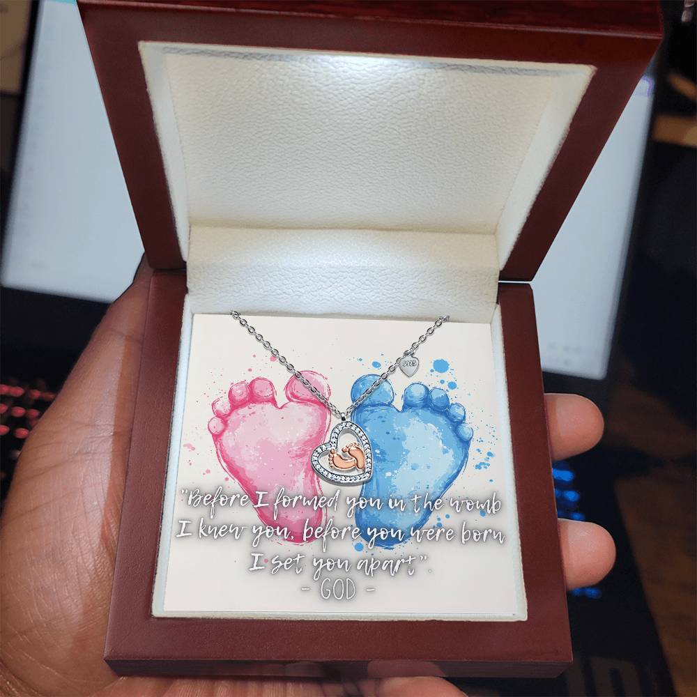 Pro Life | Before I Formed You | Baby Feet | Necklace | Gifts for Mom | Pregnant
