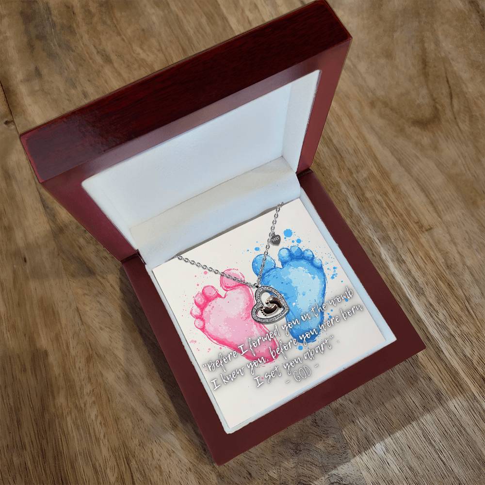 Pro Life | Before I Formed You | Baby Feet | Necklace | Gifts for Mom | Pregnant