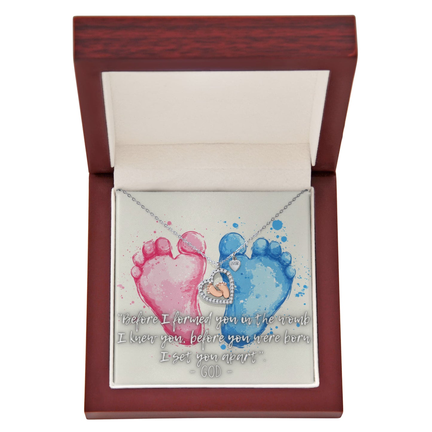 Pro Life | Before I Formed You | Baby Feet | Necklace | Gifts for Mom | Pregnant